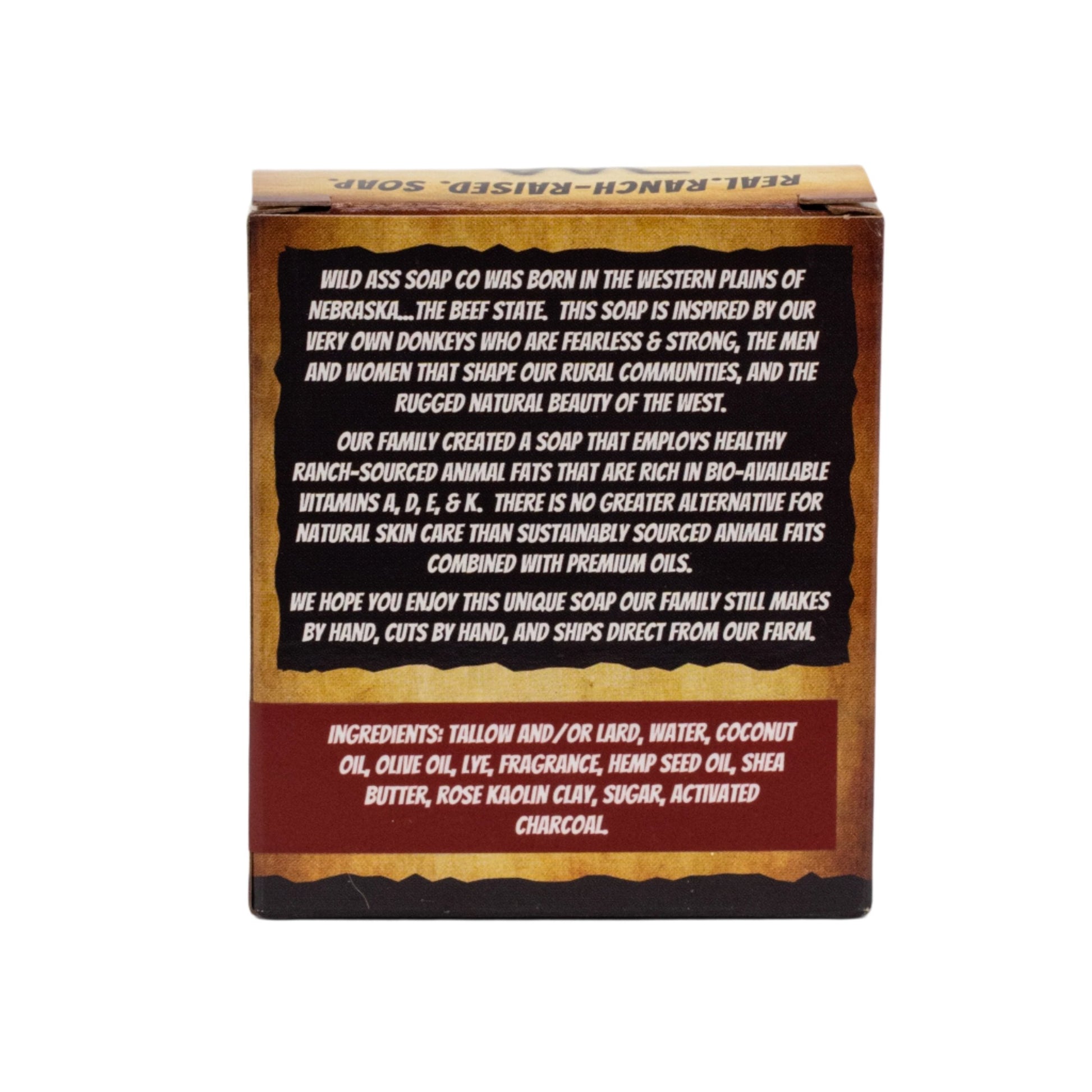 Tallow Bar Soap | Wild West Saloon Scent | 4.5 oz | Palm Oil & Paraben Free | Wild Ass Soap Co - Concordia Style Boutique