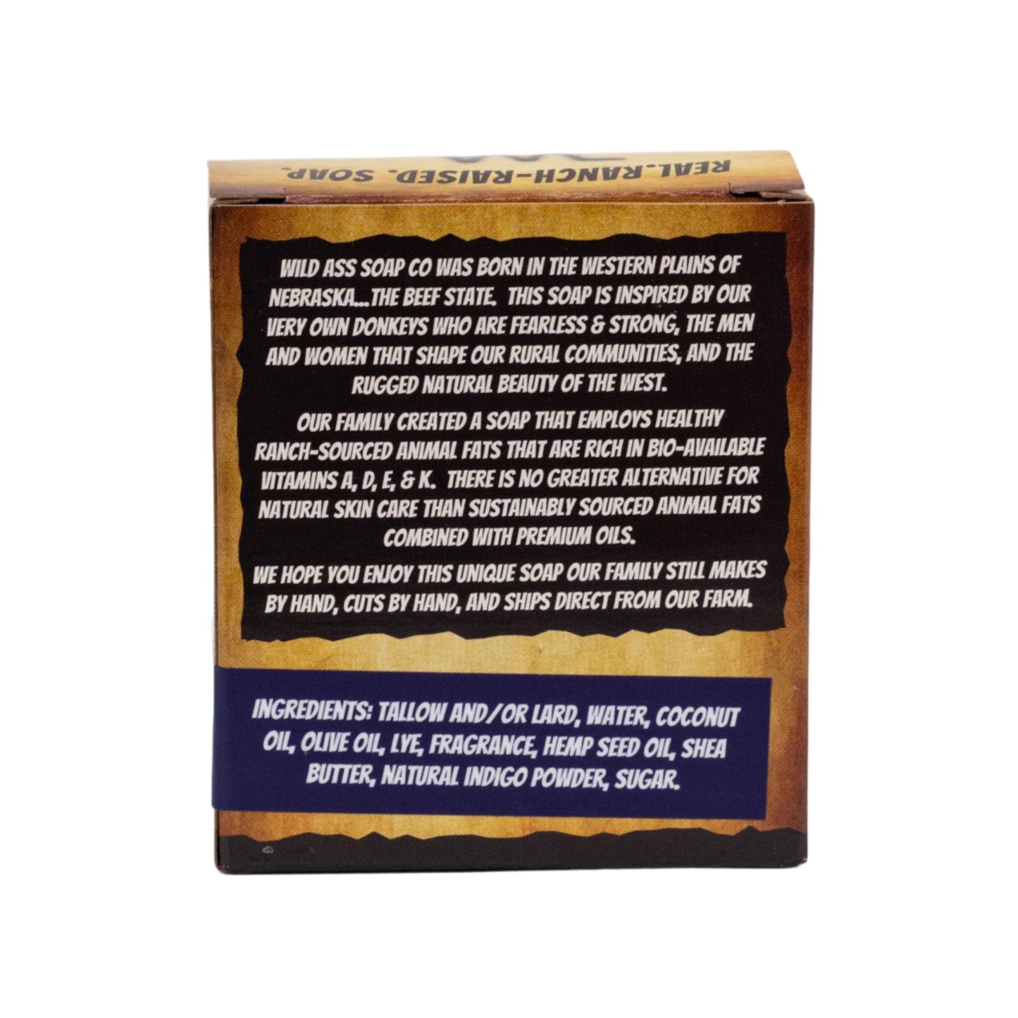 Tallow Bar Soap | Midnight Moon Scent | 4.5 oz | Palm Oil & Paraben Free | Wild Ass Soap Co - Concordia Style Boutique