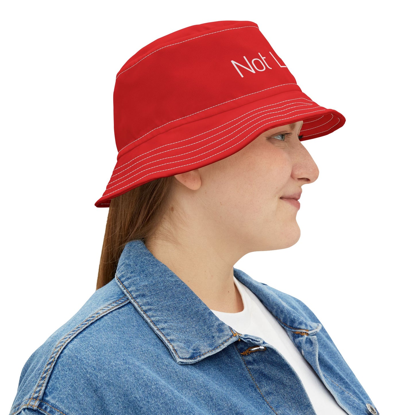 "They Not Like Us" - Bucket Hat (Red) - Premium Hats from Concordia Style Boutique - Just $27.84! Shop now at Concordia Style Boutique