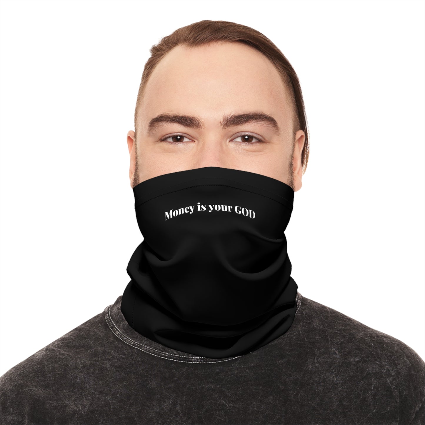 Lightweight Neck Gaiter - "Money Is Your God" - Premium Neck Gaiter from Concordia Style Boutique - Just $18.76! Shop now at Concordia Style Boutique