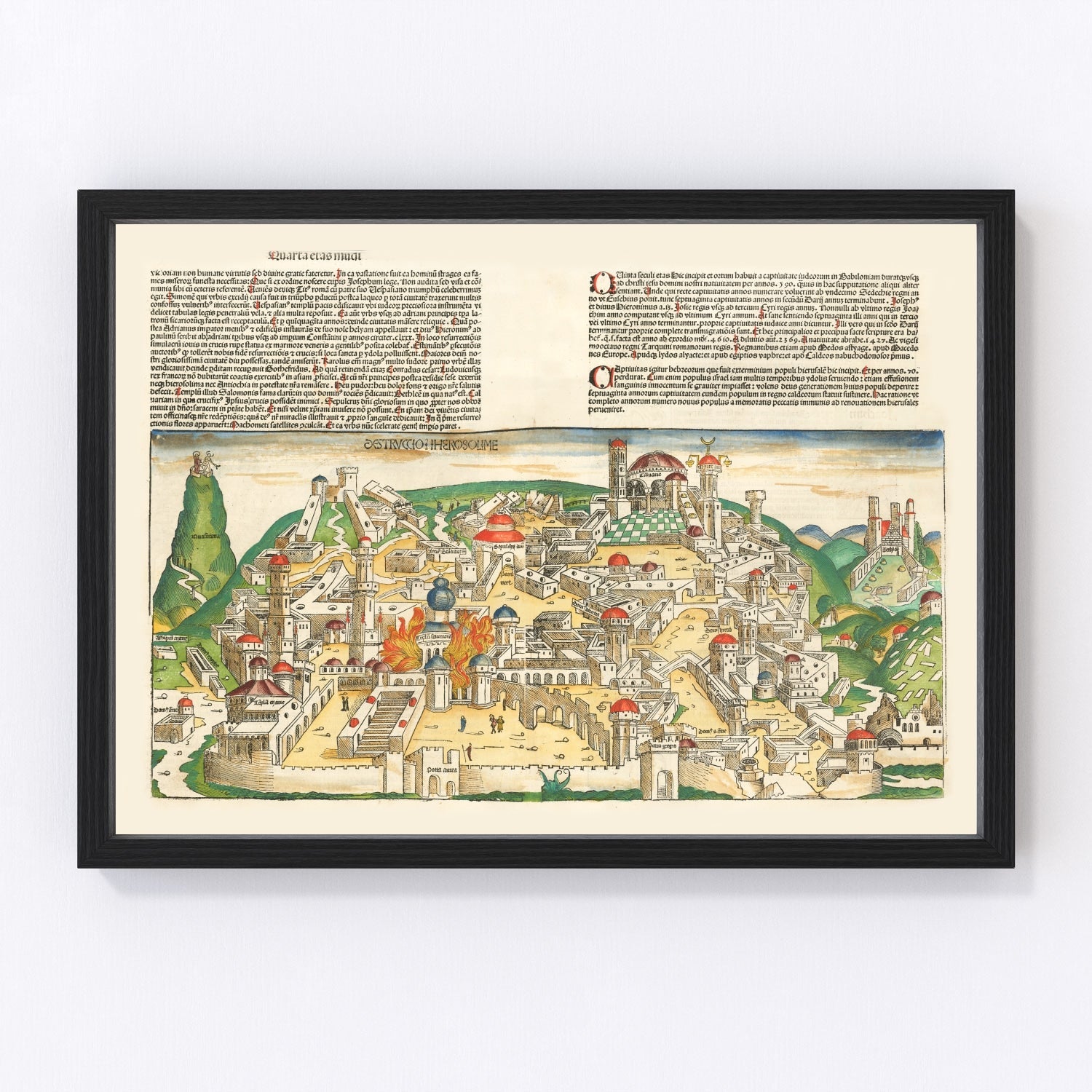 Vintage Holy Land Map 1493 - Concordia Style Boutique