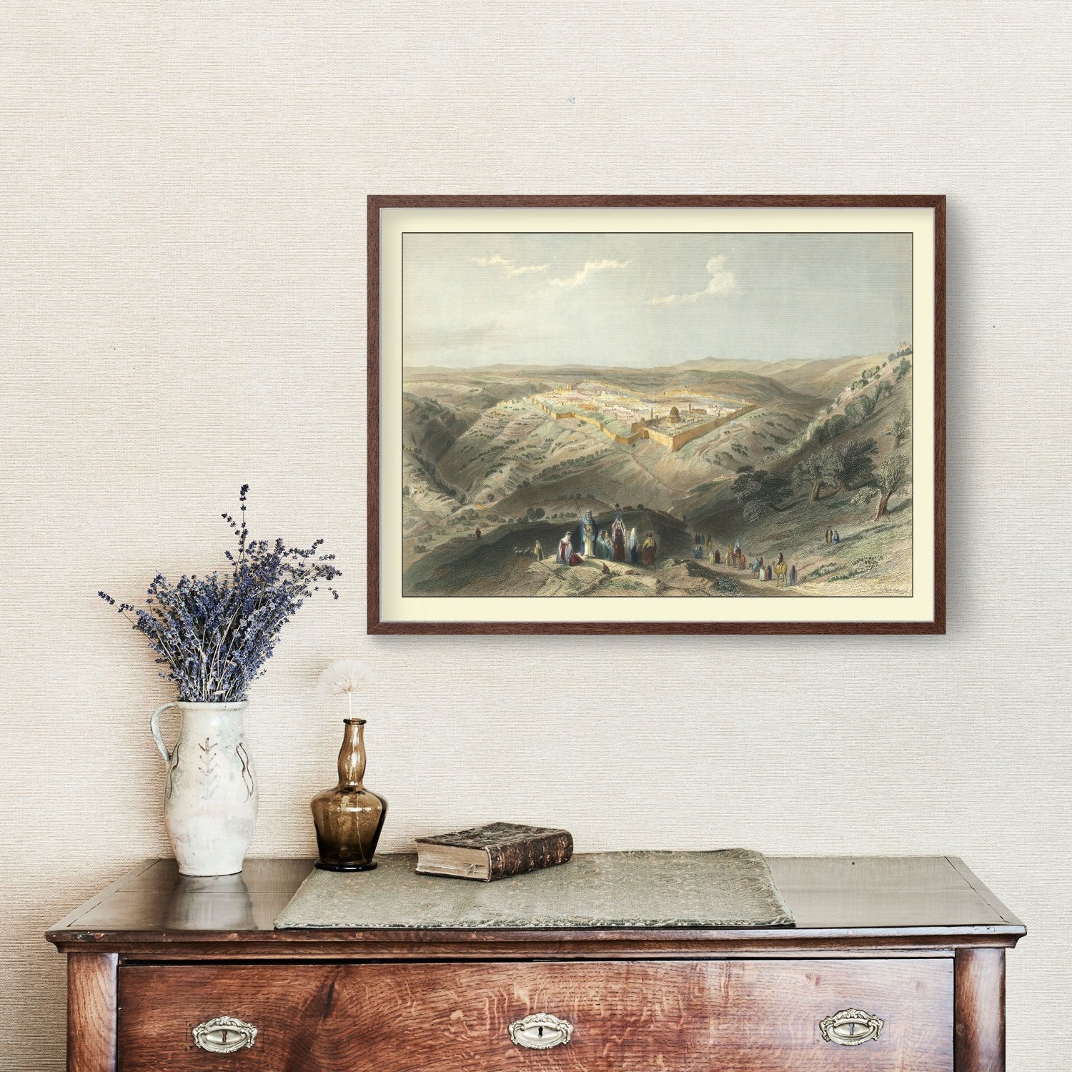 Vintage Map of Jerusalem, Israel 1847 - Concordia Style Boutique