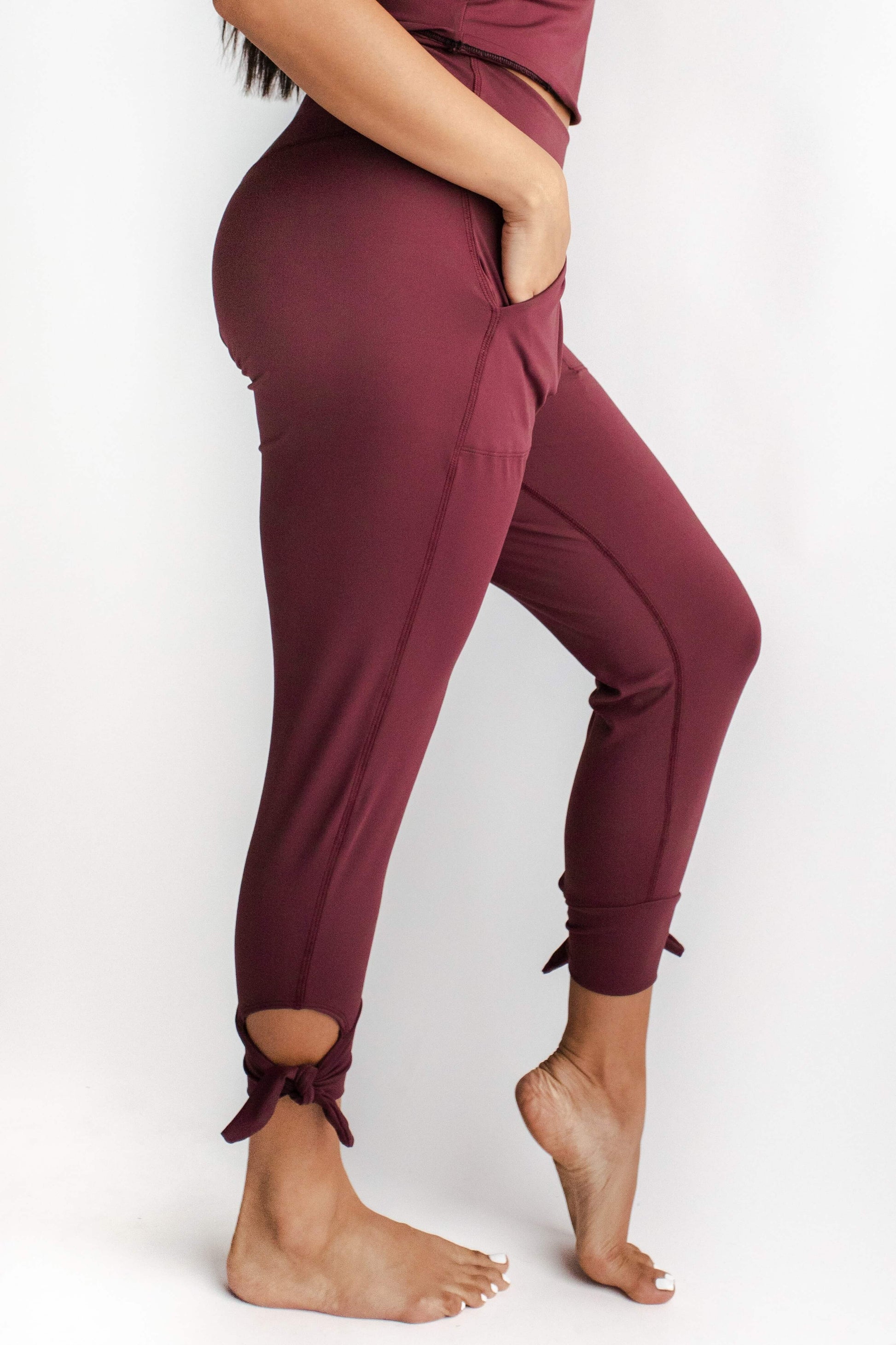 Sunday Jogger - Maroon - Concordia Style Boutique