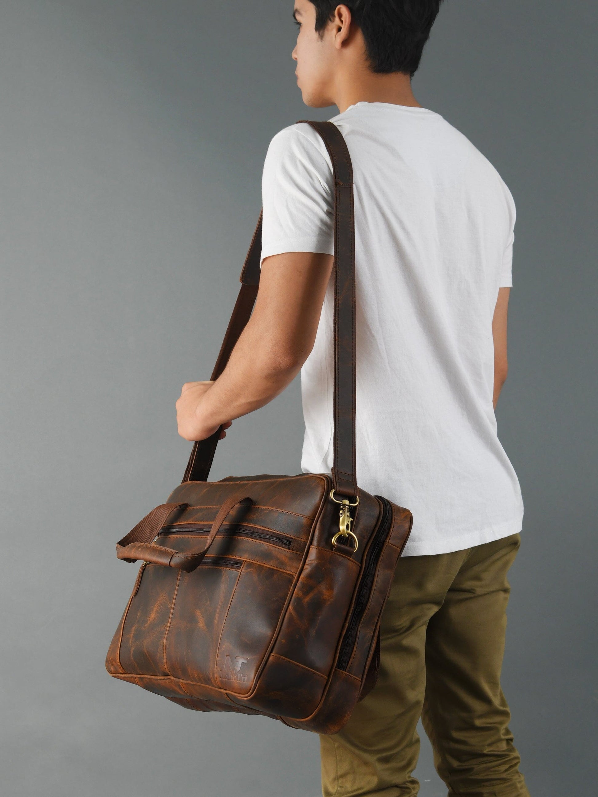 The Brooklyn - Leather Briefcase - Concordia Style Boutique