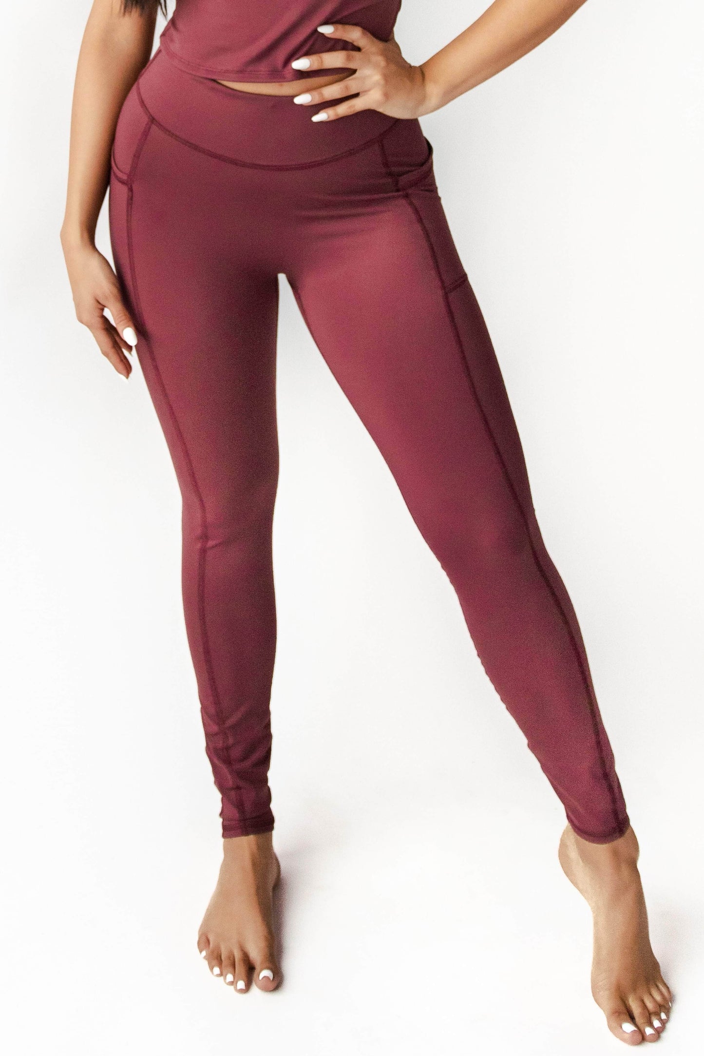 Nonstop Legging - Maroon - Concordia Style Boutique
