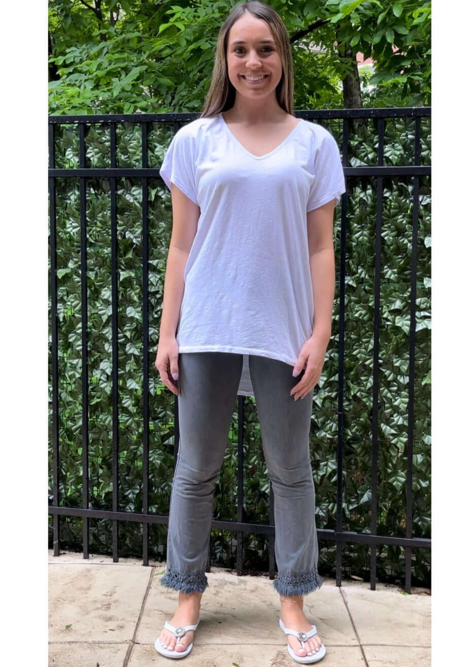 High Low V-Neck Super Comfy Tee - Clearance Final Sale - Concordia Style Boutique