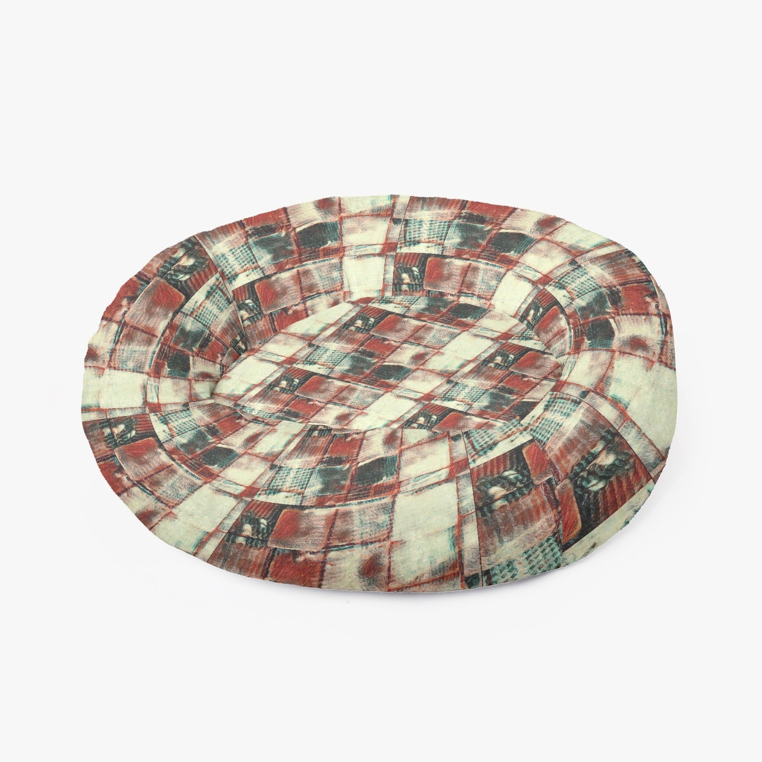 Square Dance -. Round Small Size Pet Bed - 300 gram Flannel - Premium New Arrival from Concordia Style Boutique - Just $27.50! Shop now at Concordia Style Boutique