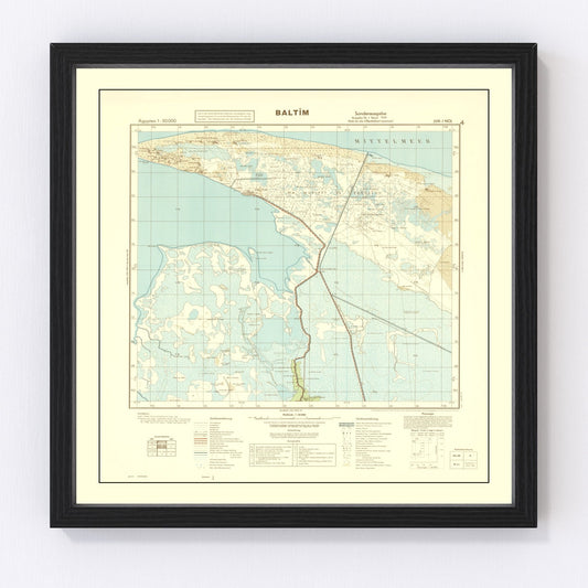 Vintage World War II Egypt Map 1934