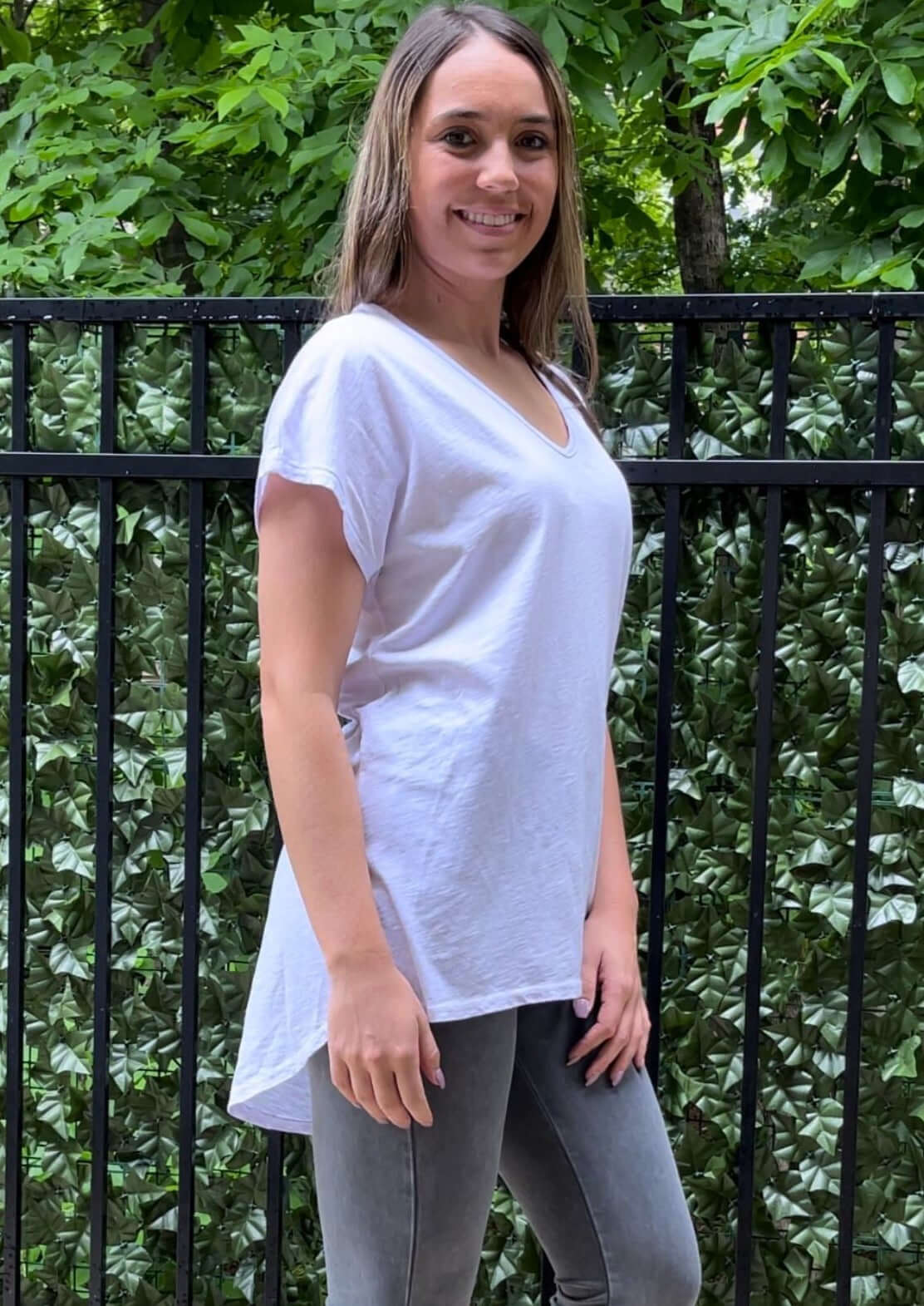 High Low V-Neck Super Comfy Tee - Clearance Final Sale - Concordia Style Boutique