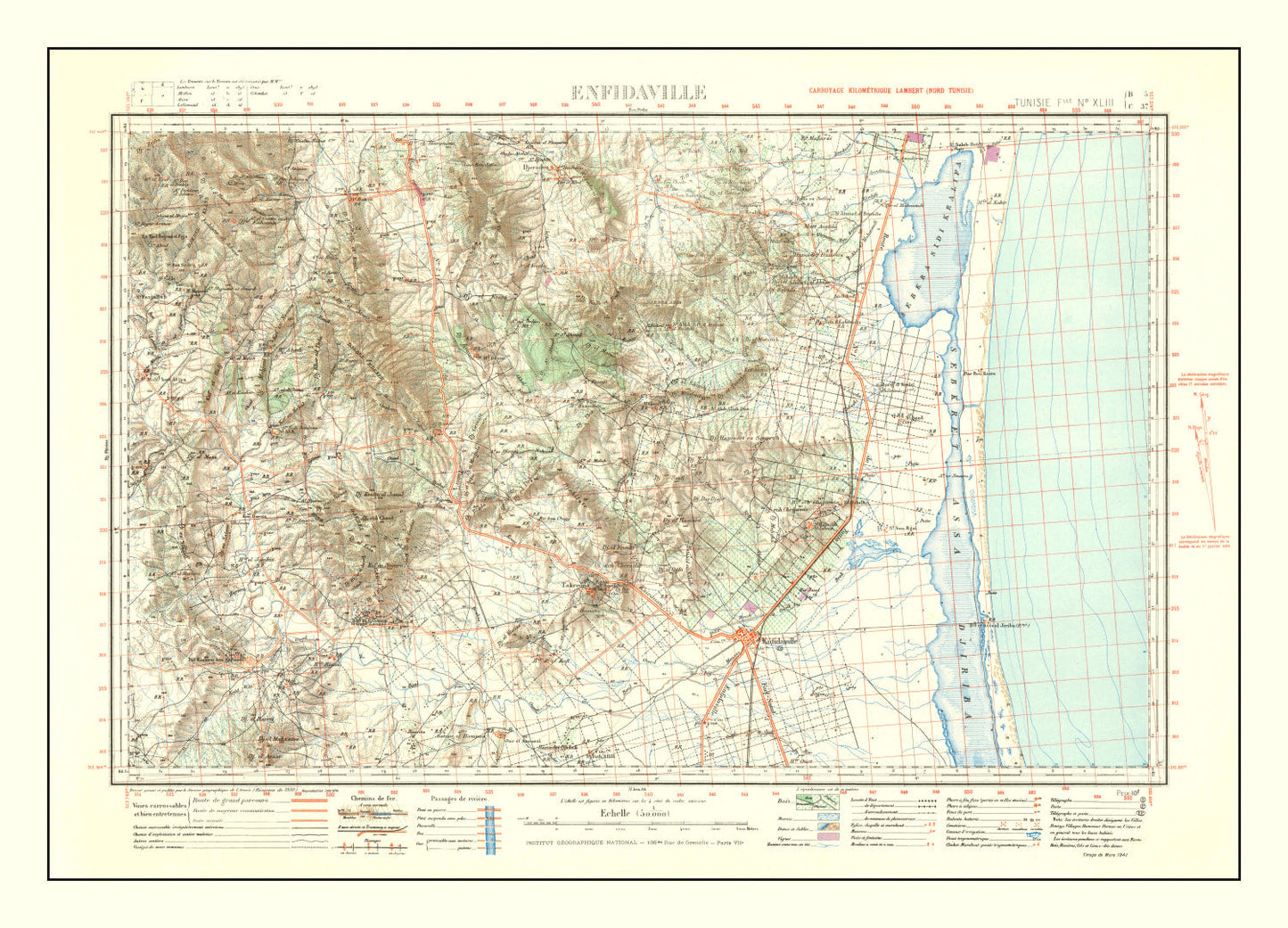 Vintage North Africa World War II Map 1941 - Concordia Style Boutique