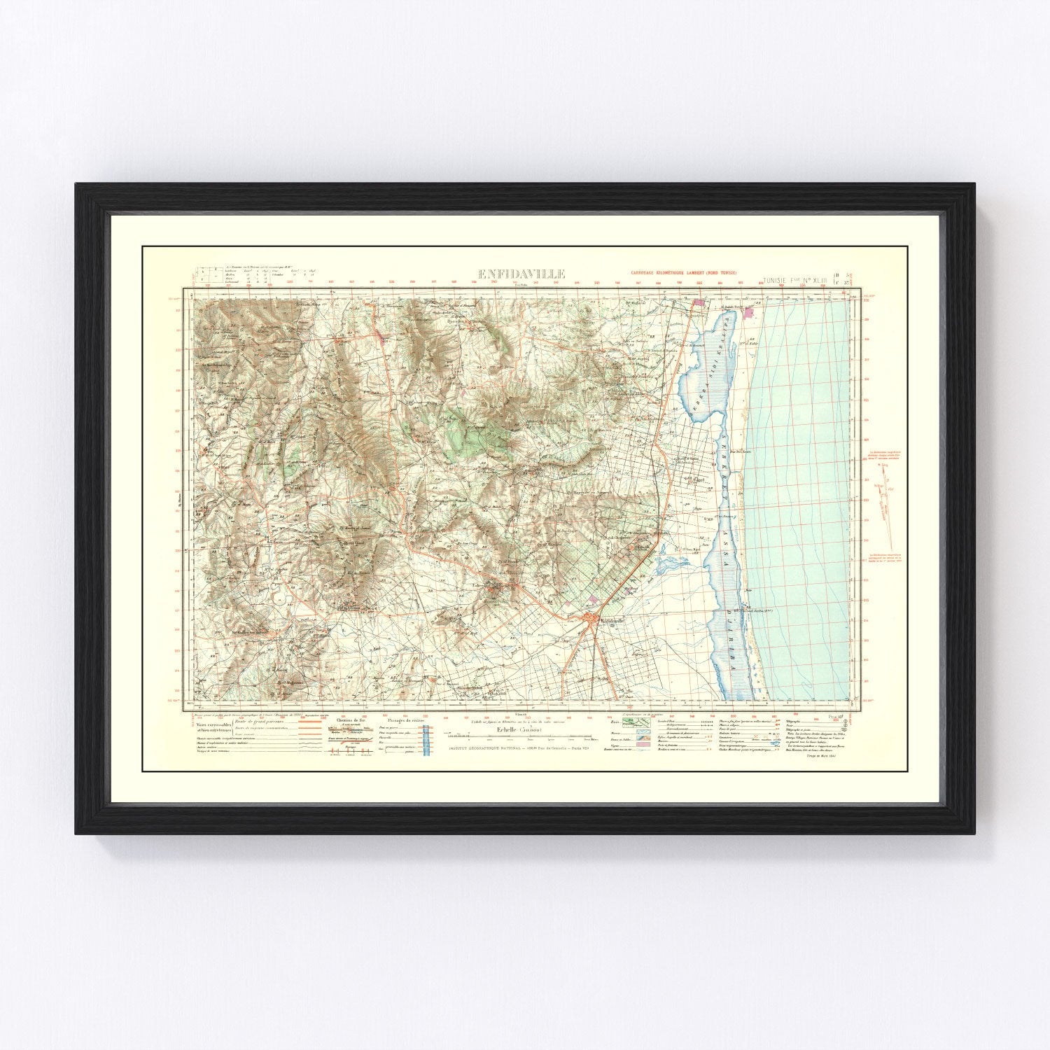 Vintage North Africa World War II Map 1941 - Concordia Style Boutique