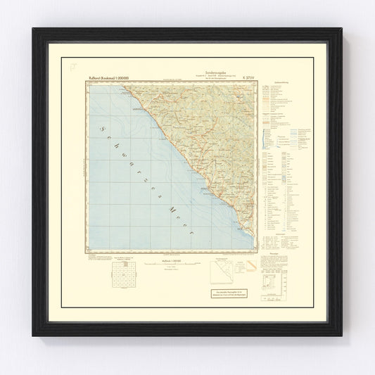 Vintage Soviet Union World War II Map 1942 - Concordia Style Boutique