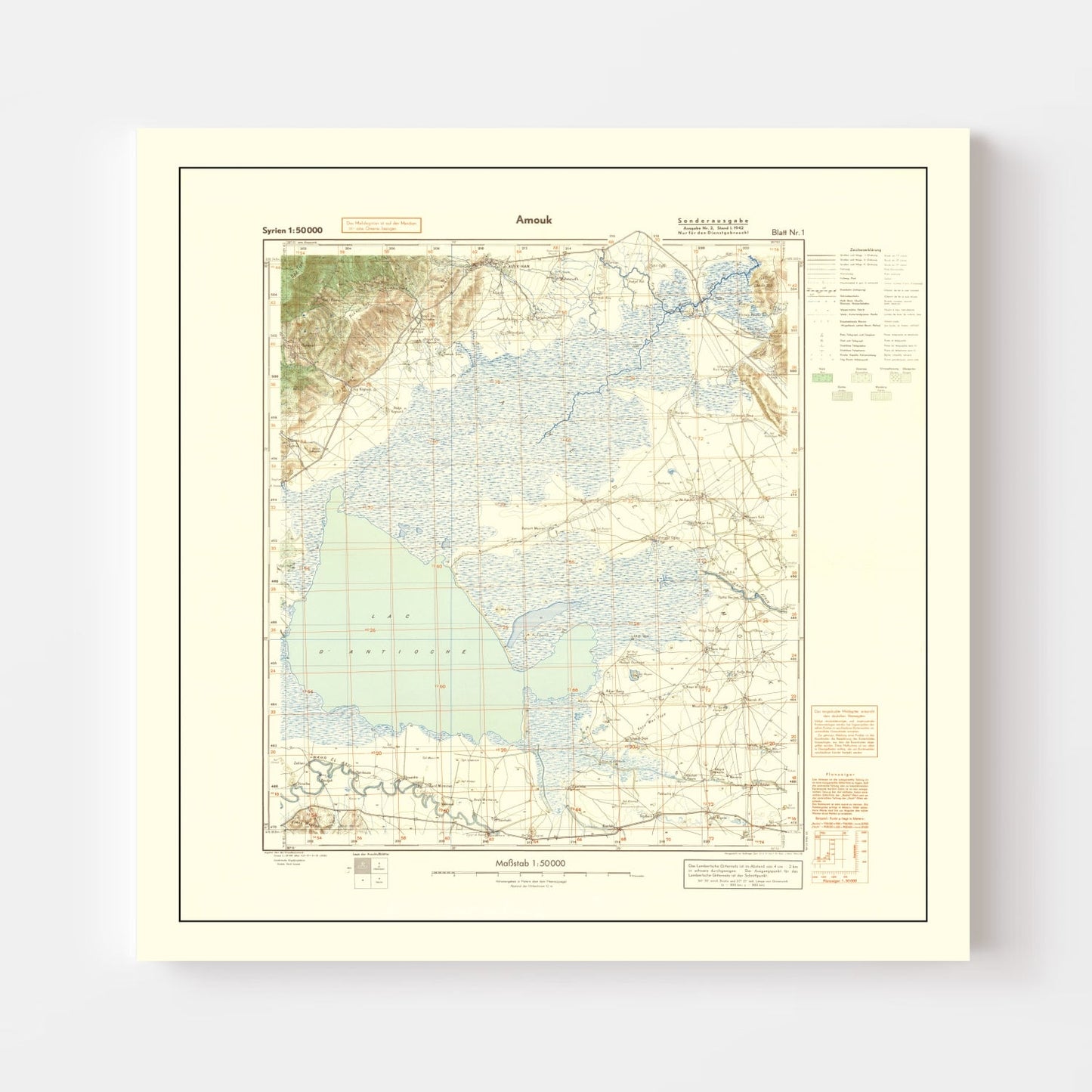 Vintage Middle East World War II Map 1942 - Concordia Style Boutique