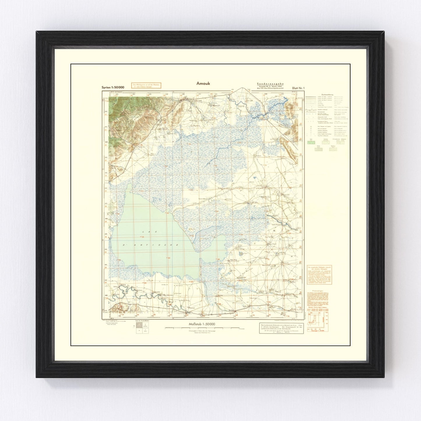 Vintage Middle East World War II Map 1942 - Concordia Style Boutique