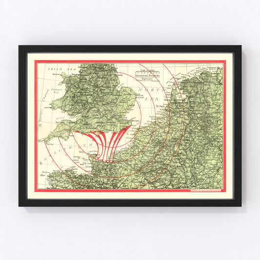 Vintage D-Day Invasion Map 1944 - Concordia Style Boutique