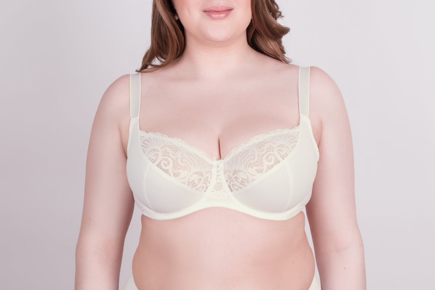 Bra Milavitsa 112830 - Elastic Lace, Underwired with Triple Segment Cups - Concordia Style Boutique