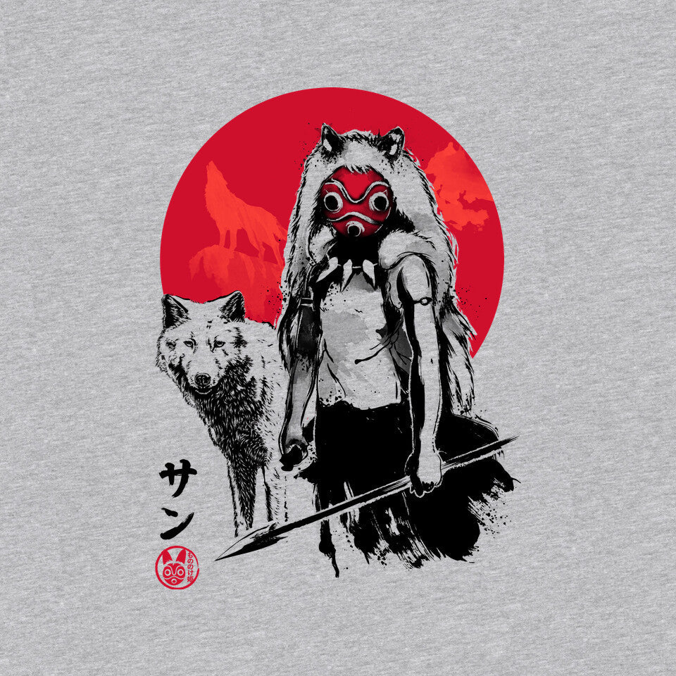 Wolf Girl Sumi-e Shirt - Premium Tee from TeeFury - Just $24! Shop now at Concordia Style Boutique