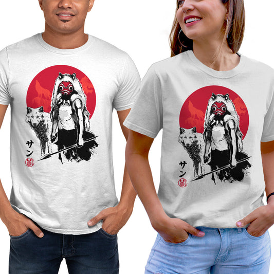 Wolf Girl Sumi-e - Premium Tee from TeeFury - Just $24! Shop now at Concordia Style Boutique