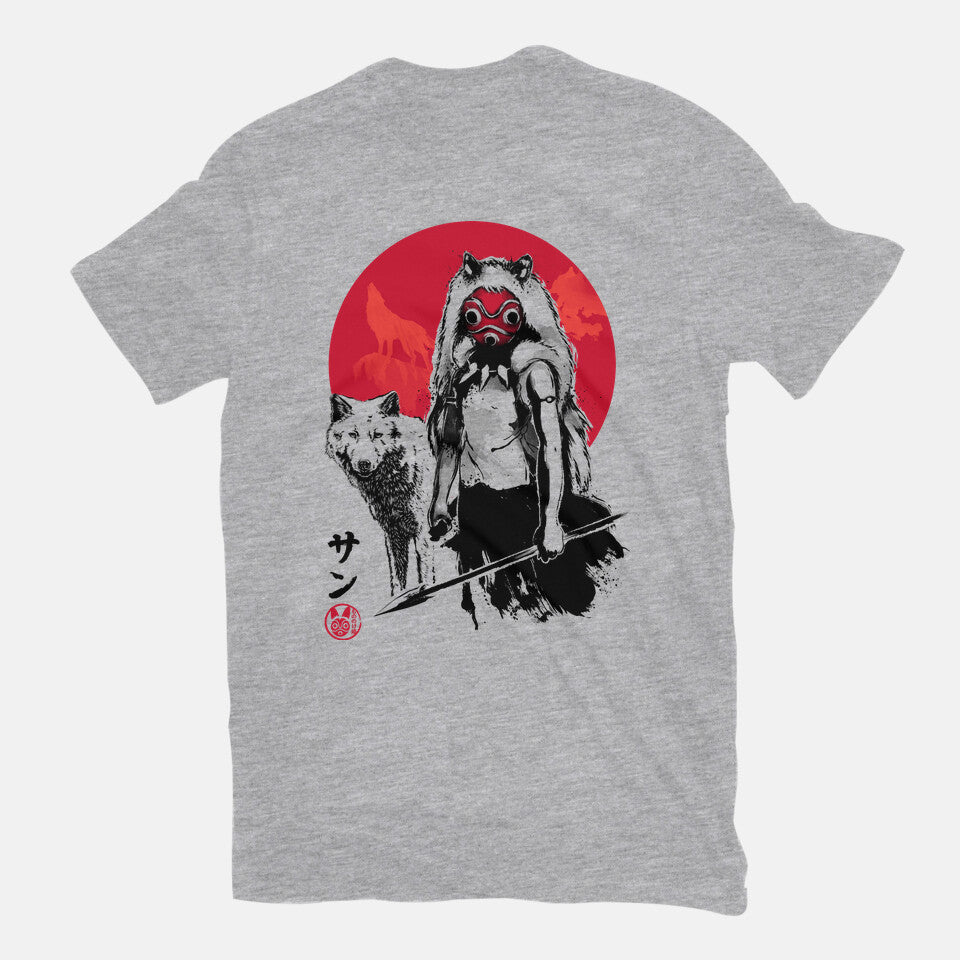 Wolf Girl Sumi-e Shirt - Premium Tee from TeeFury - Just $24! Shop now at Concordia Style Boutique