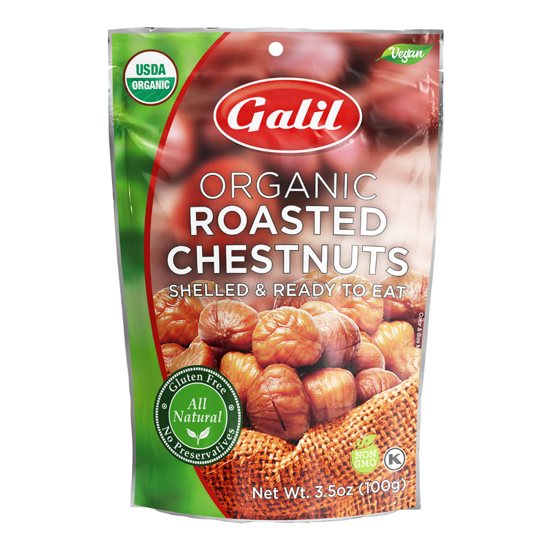Organic Roasted Chestnuts | Peeled & Ready to Eat | 3.5 oz | Galil - Concordia Style Boutique
