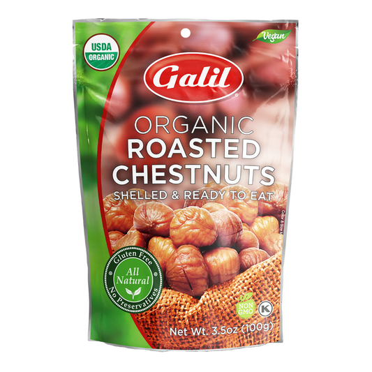Organic Roasted Chestnuts | Peeled & Ready to Eat | 3.5 oz | Galil - Concordia Style Boutique