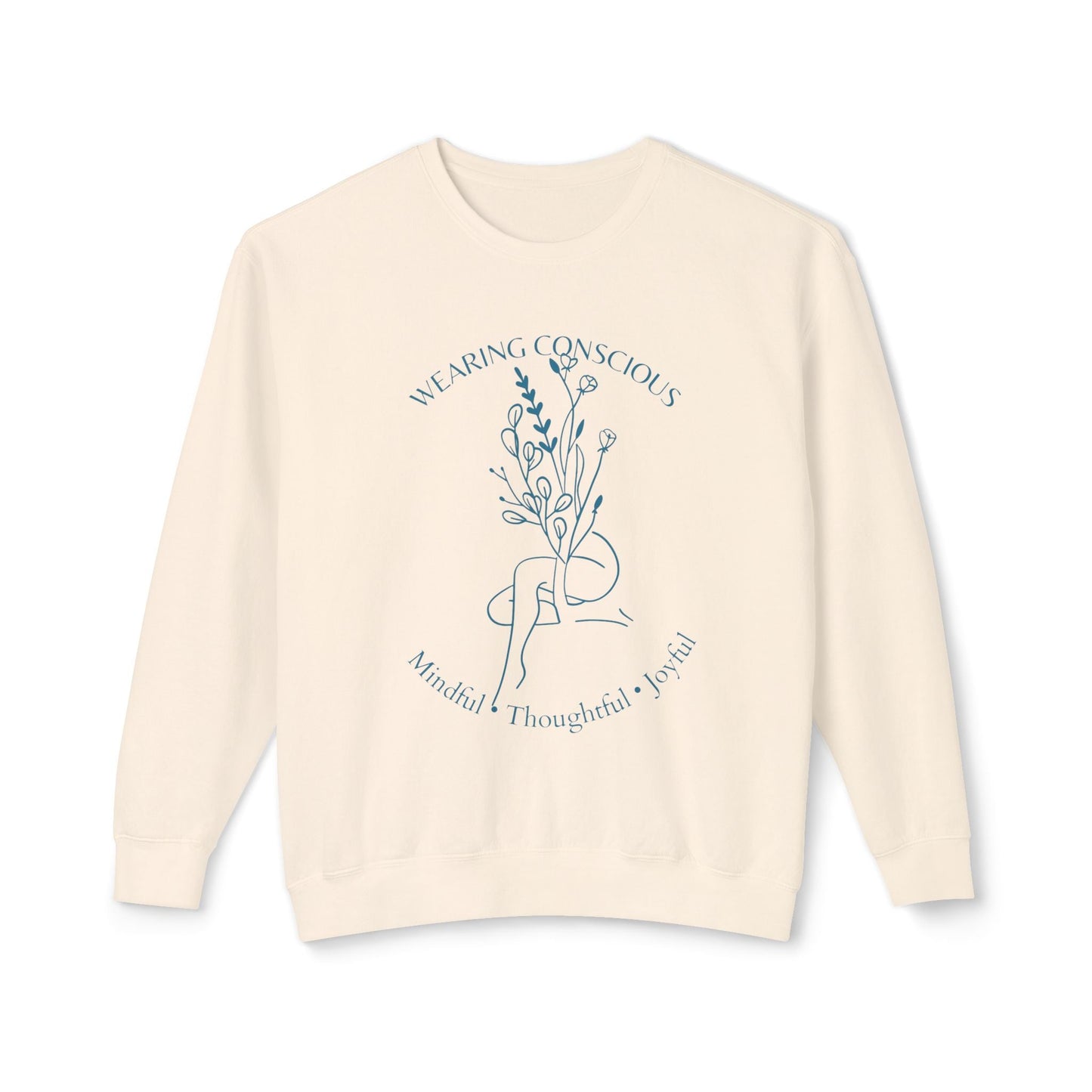 Spring Mindfulness Crewneck Sweatshirt - Joyous and Conscious Design