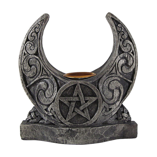 Pentacle Moon Candle Holder - Concordia Style Boutique