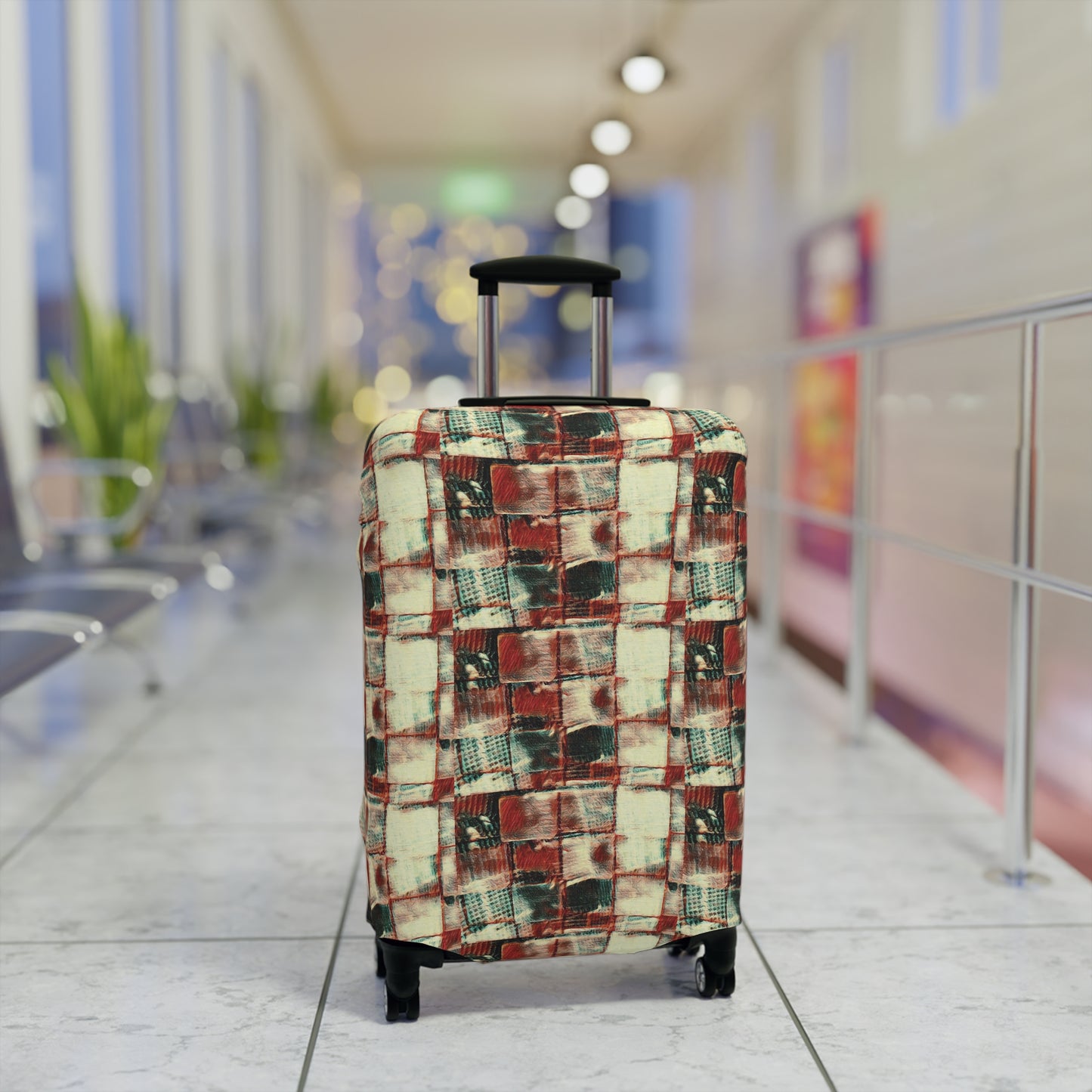 Luggage Cover - "Square Dance" - Premium Luggage Cover from Concordia Style Boutique - Just $31.25! Shop now at Concordia Style Boutique