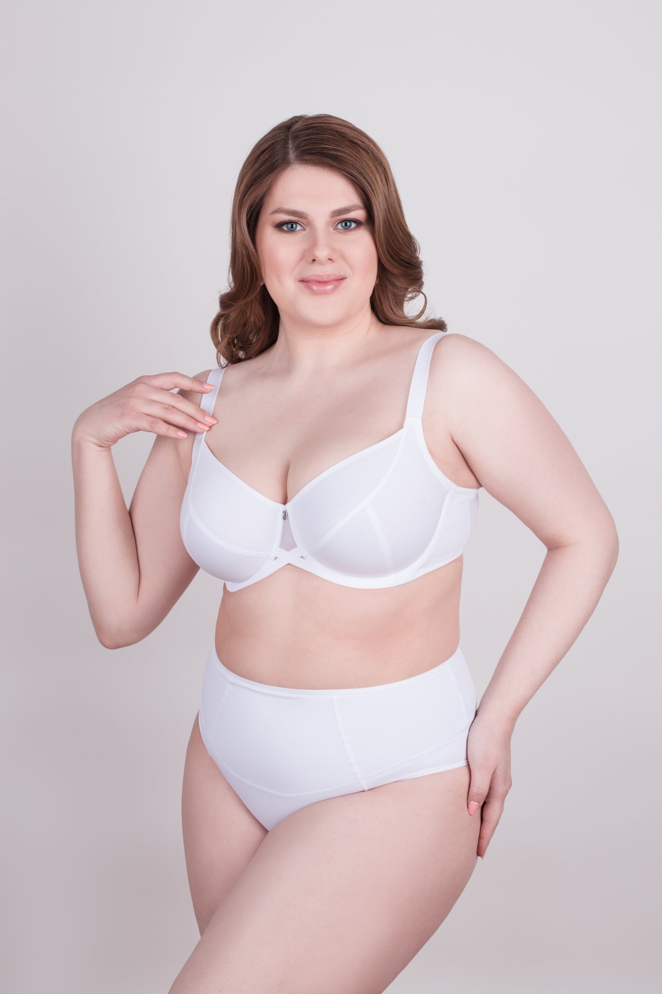 Bra Milavitsa 105910 - Underwired, Triple Segment, Fixed Straps - Concordia Style Boutique