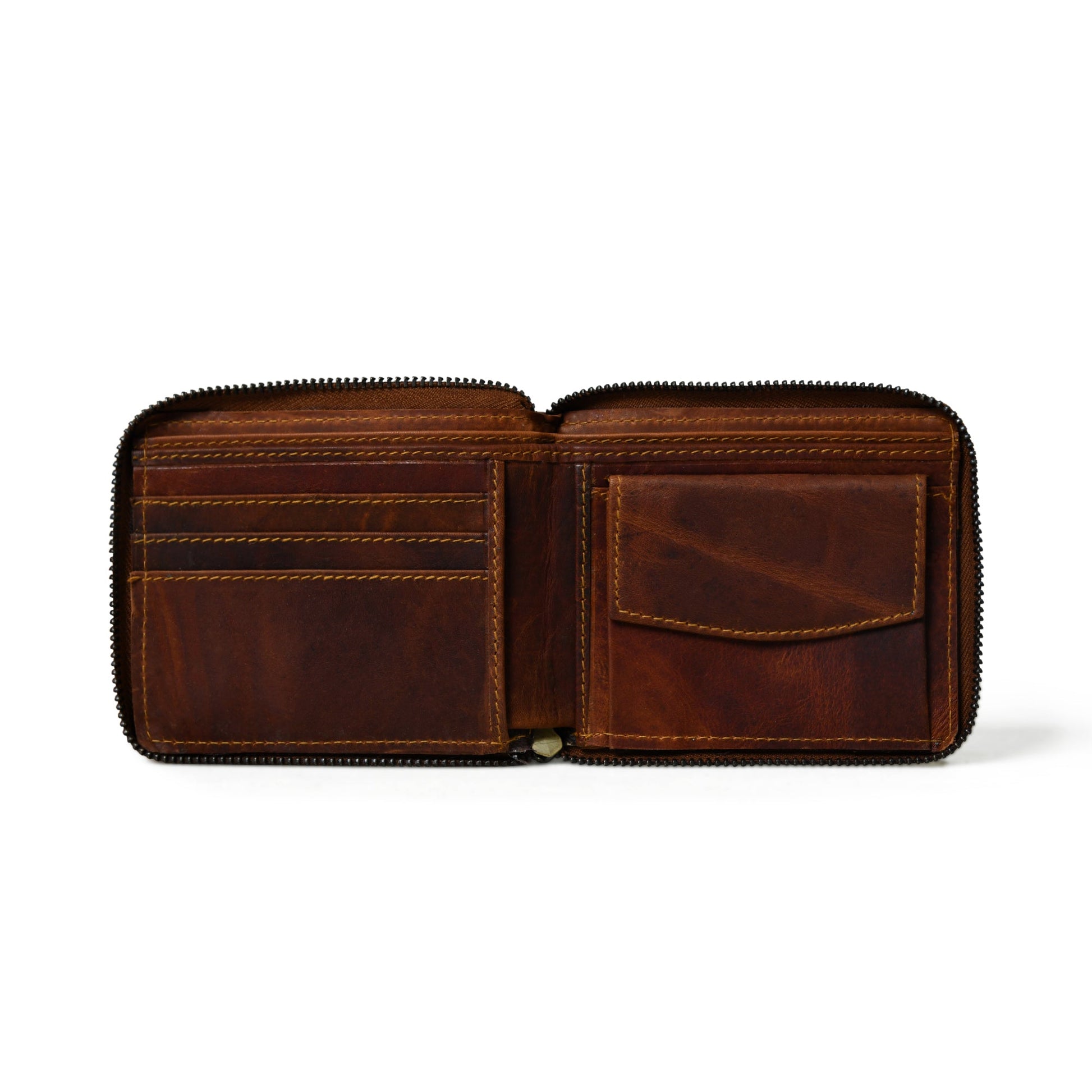 Adams Bi-Fold Wallet- Walnut Brown - Concordia Style Boutique