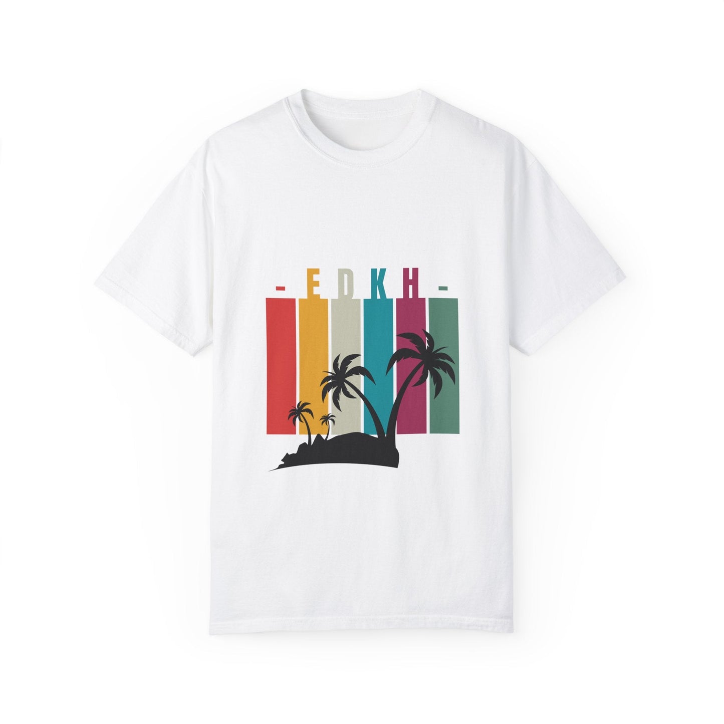 EDK Beach Vibes Unisex Garment-Dyed T-Shirt | Retro Summer Style