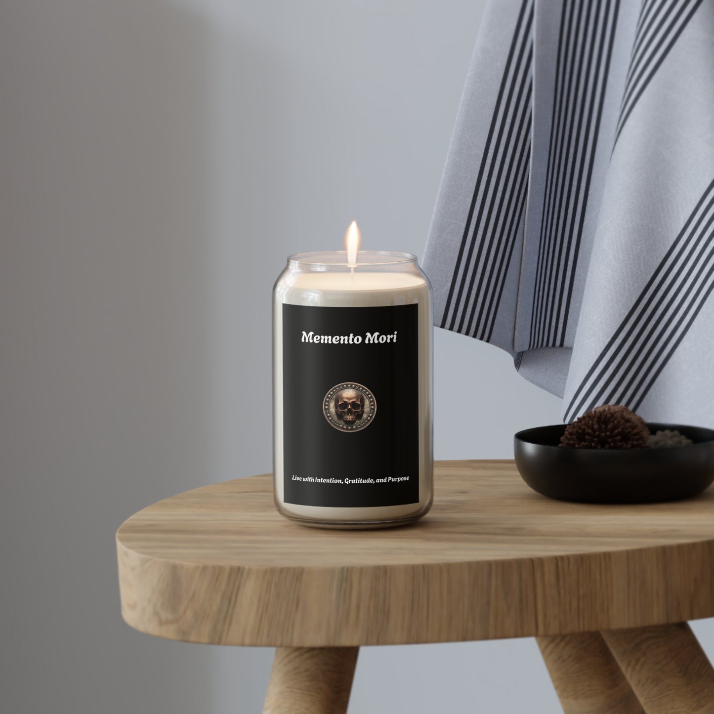 "Memento Mori" Scented Candle - "Live with Intention, Gratitude, and Purpose" - 13.75 oz - Premium Candle from Concordia Style Boutique - Just $33.55! Shop now at Concordia Style Boutique