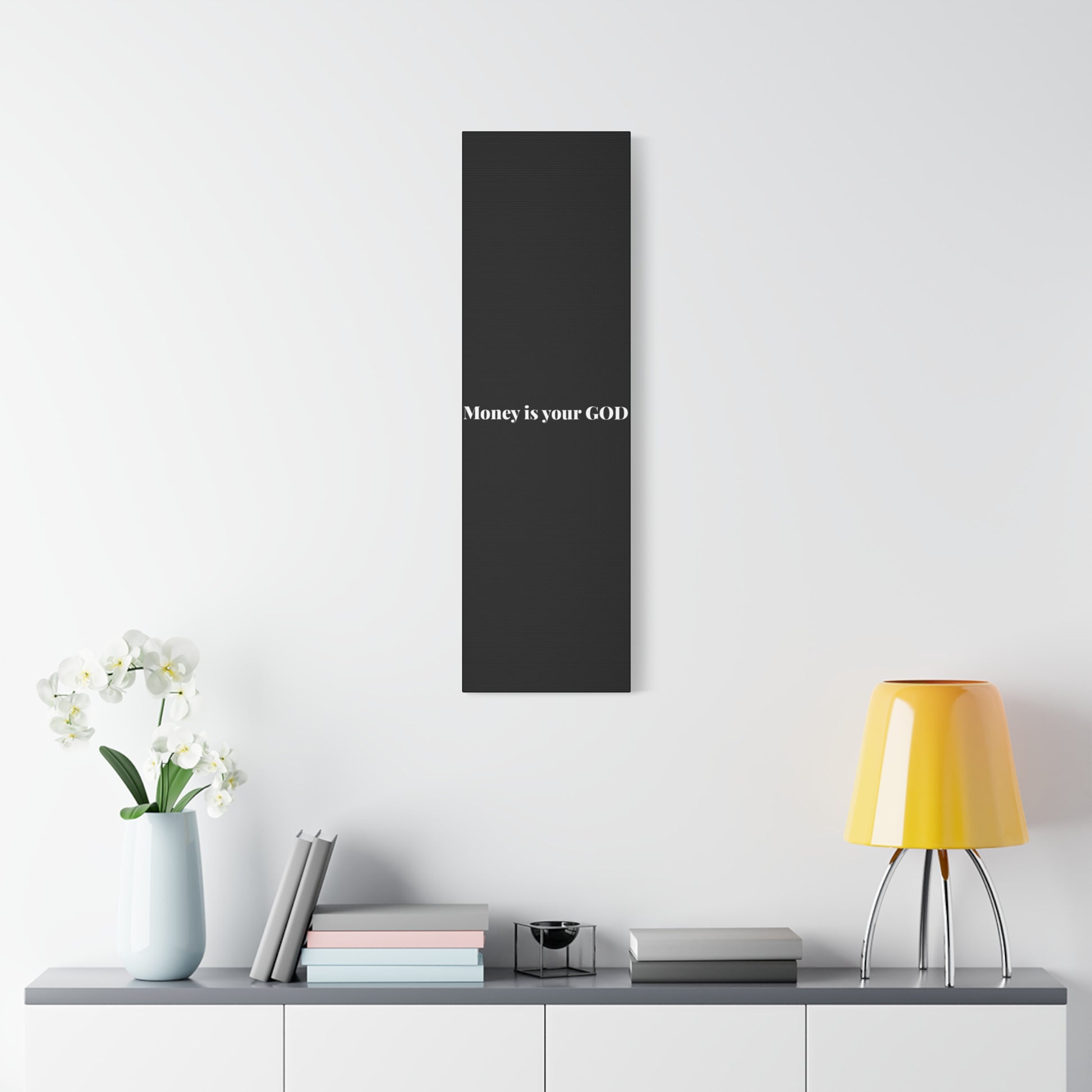 Classic Canvas - "Money Is Your God" - Premium Canvas from Concordia Style Boutique - Just $26.40! Shop now at Concordia Style Boutique