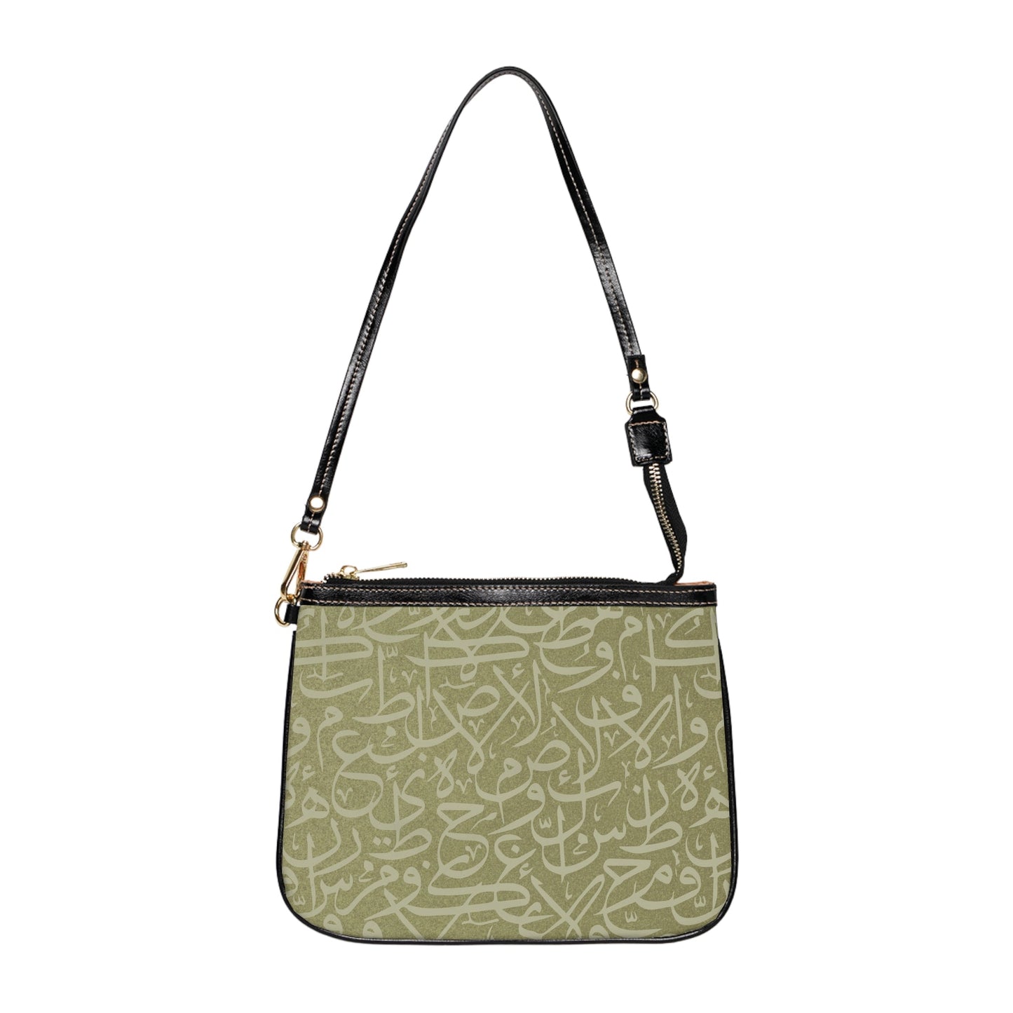 Arabic Calligraphy Letters  Shoulder Bag — Small Leather Crossbody Purse