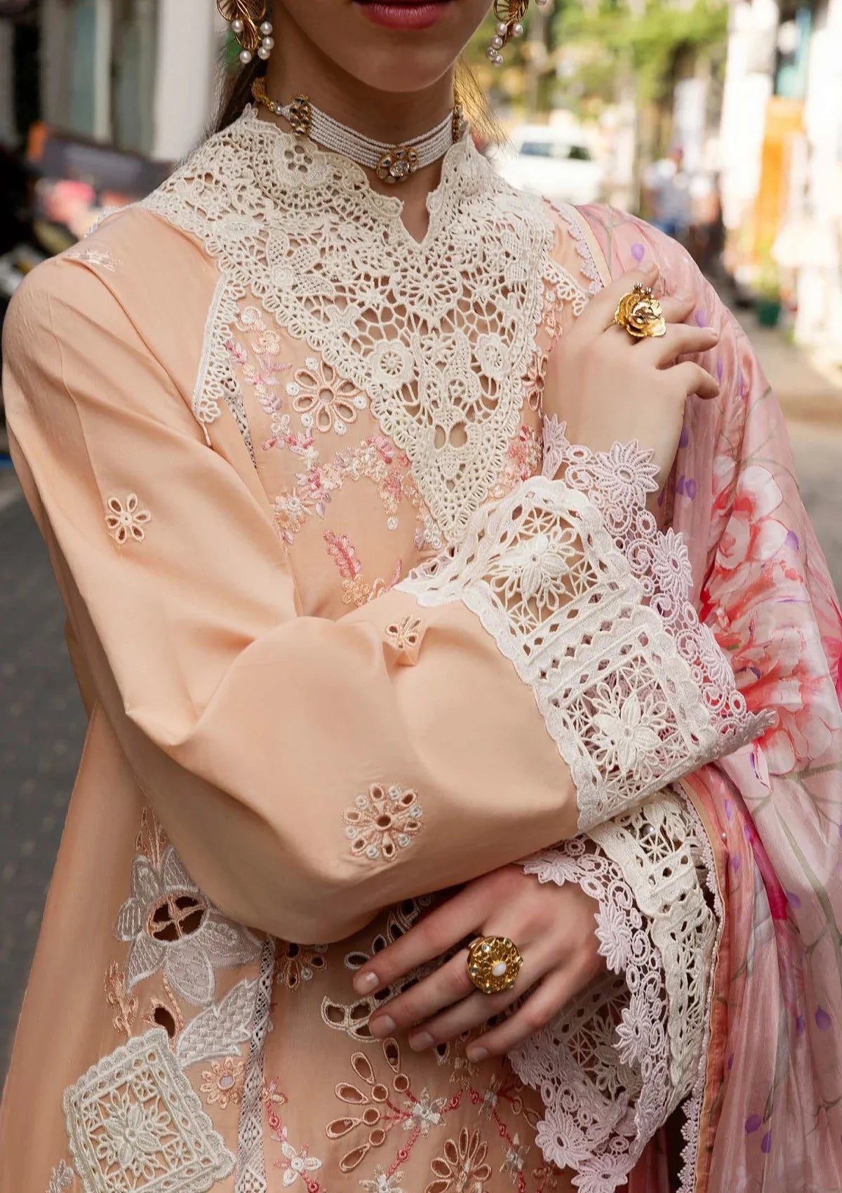 Mushq - Dream like Vibe-03 Piece Chikan Embroidered Lawn