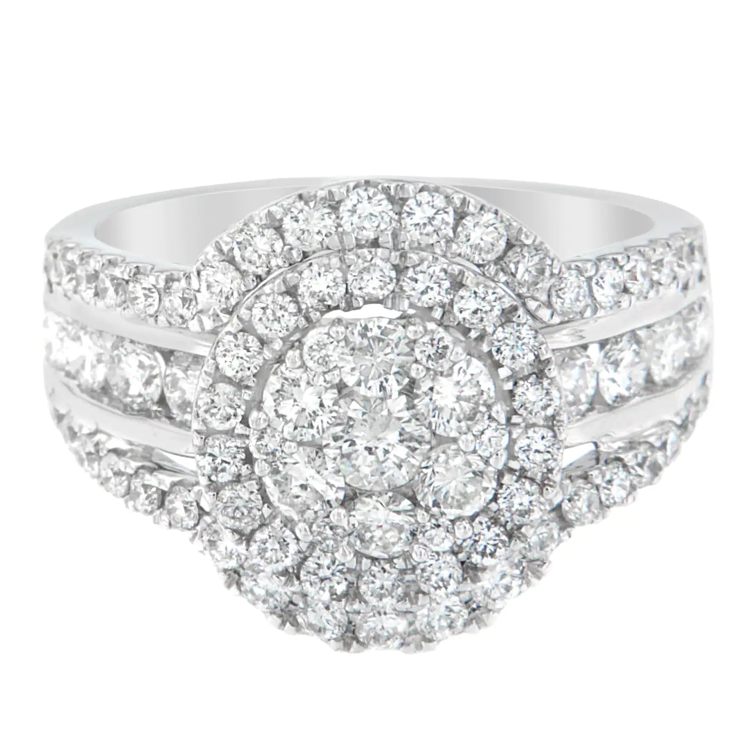 *SOLD OUT* 14k White Gold 2ct TDW Diamond Engagement Ring (H-I,SI2-I1) - Concordia Style Boutique