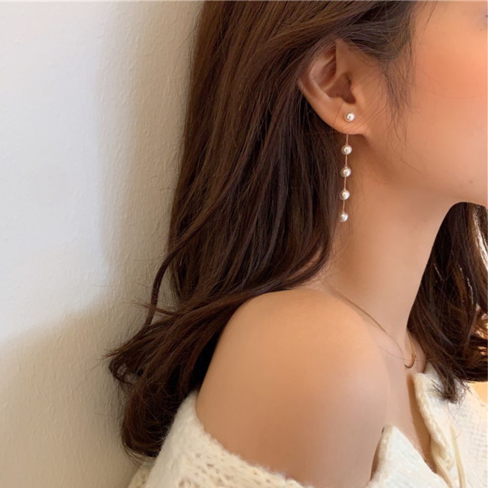 DANGLING PEARL EARRINGS (PAIR) - Concordia Style Boutique