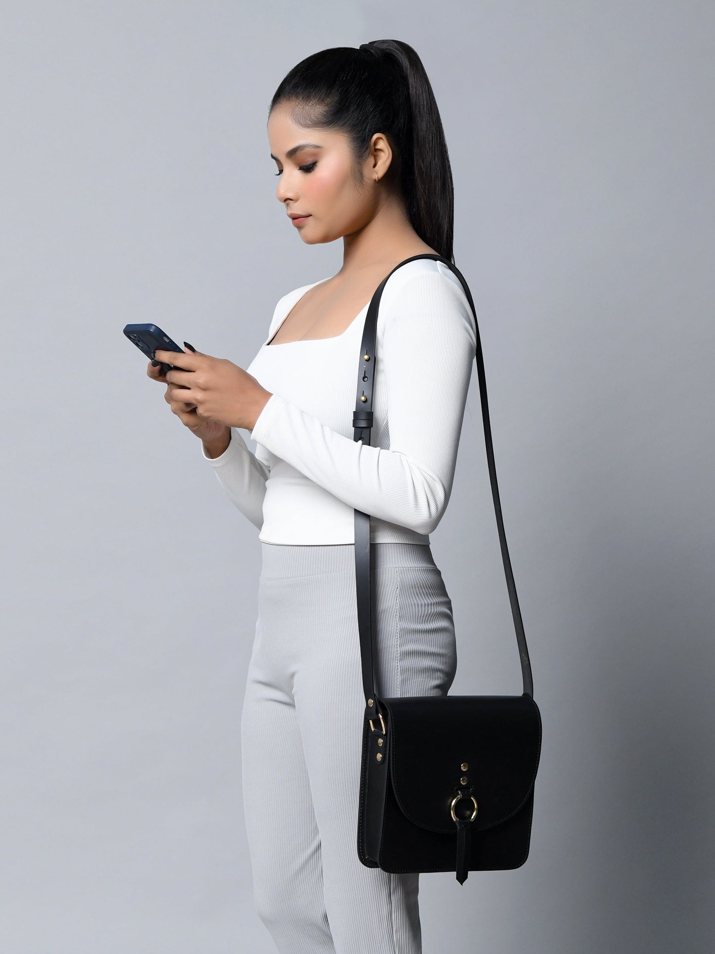 Black Elegance Crossbody Sling Bag - Concordia Style Boutique