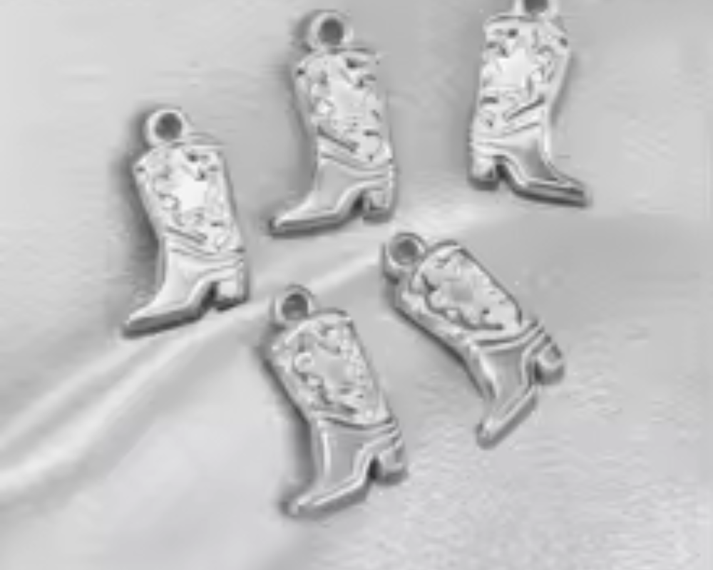 Cowboy Boots with Star Charm