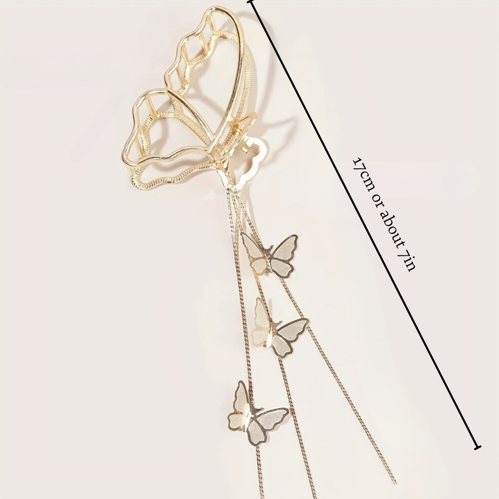 BUTTERFLY TASSEL HAIR CLIP - Concordia Style Boutique