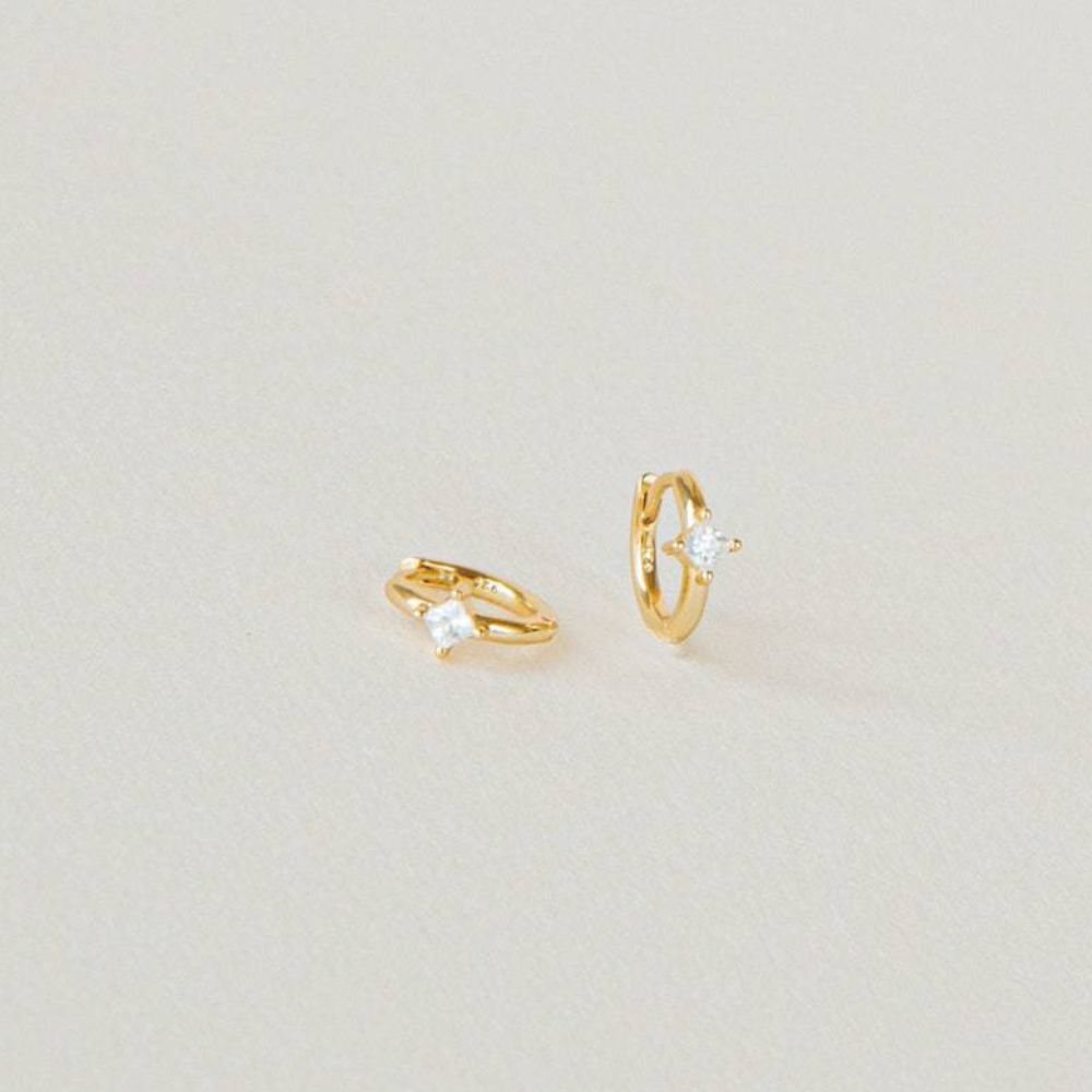 DIAMOND HUGGIE EARRINGS (PAIR) - Concordia Style Boutique