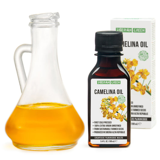Siberian Camelina Oil | Extra Virgin Cold Pressed 100 ml | Premium Omega-3 - Concordia Style Boutique