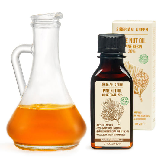 Siberian Pine Nut Oil with Cedar Resin – 100 ml for Immune Support & Digestive Health - Concordia Style Boutique