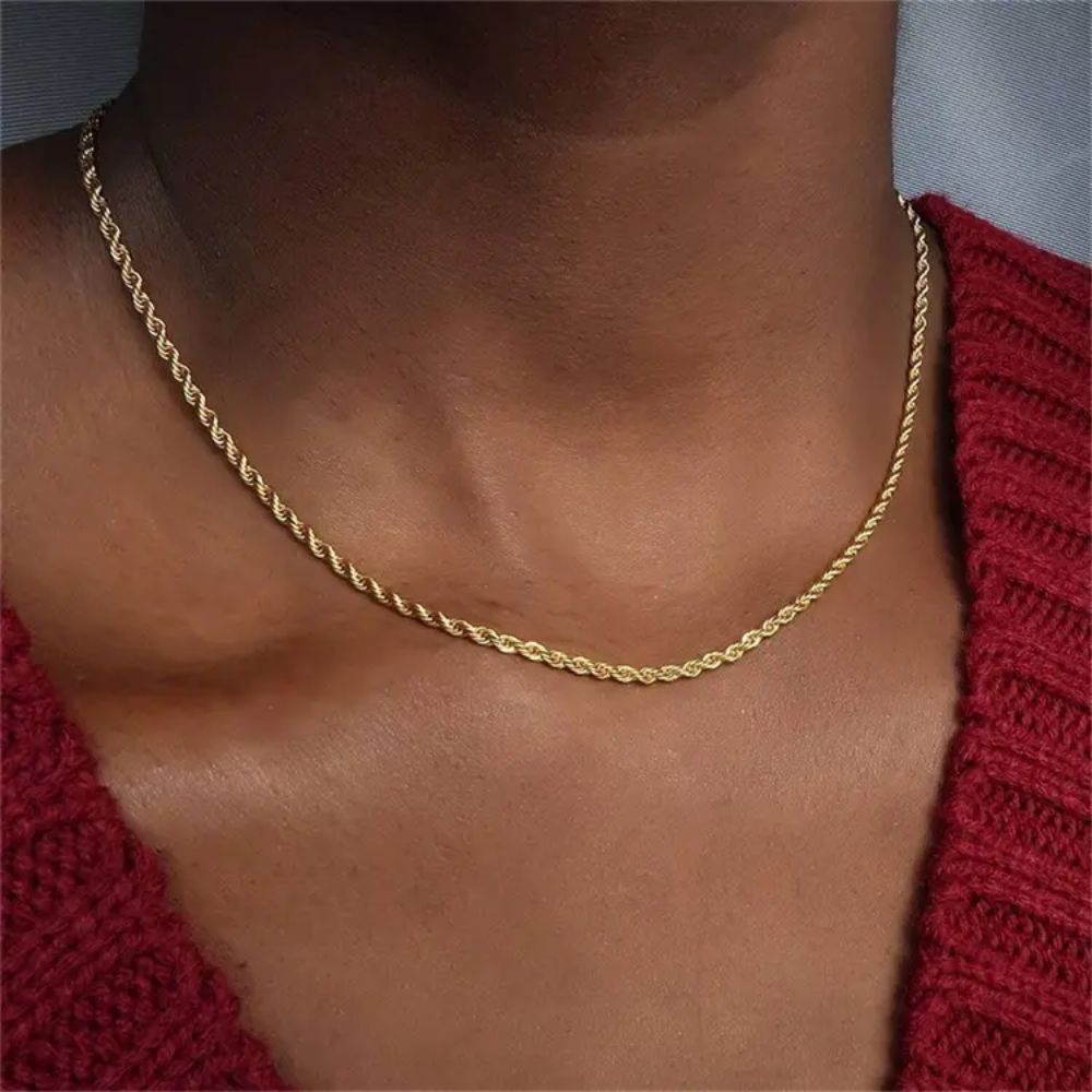 TWISTED CHAIN NECKLACE - Concordia Style Boutique