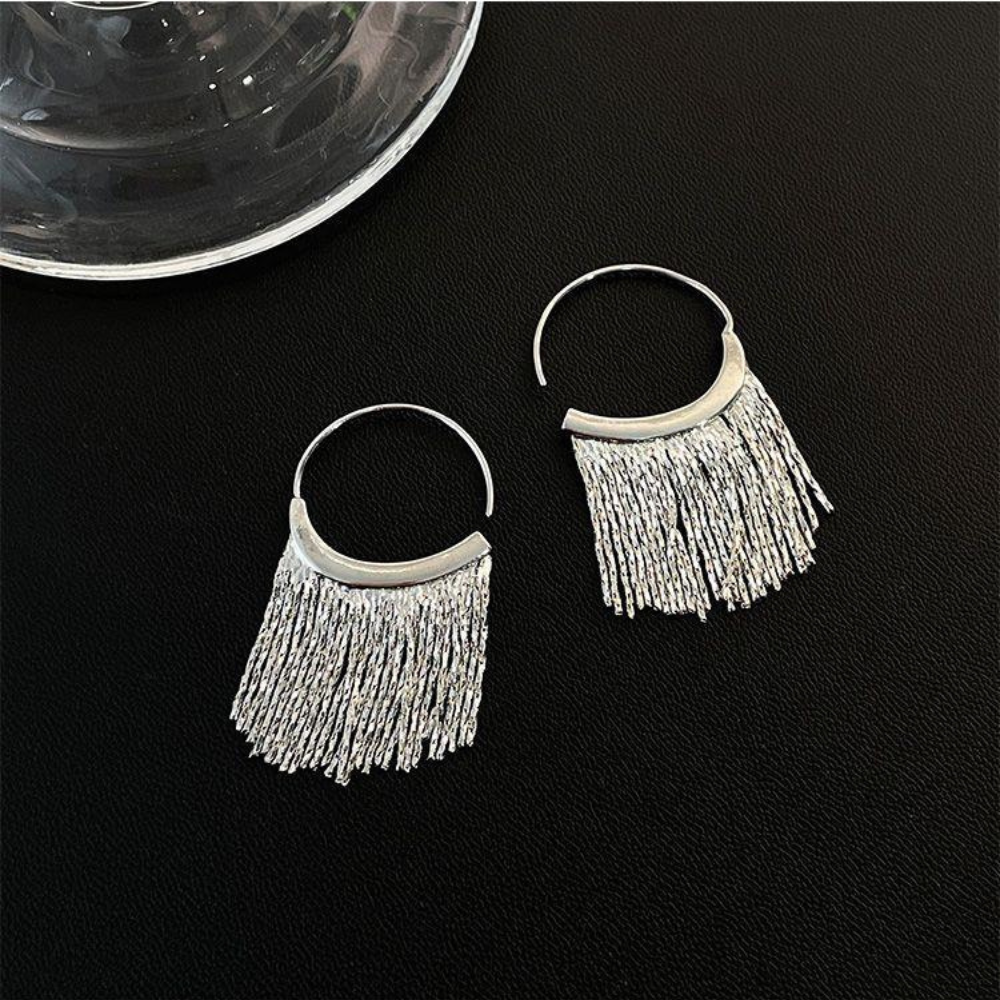 SILVER TASSEL EARRINGS (PAIR) - Concordia Style Boutique