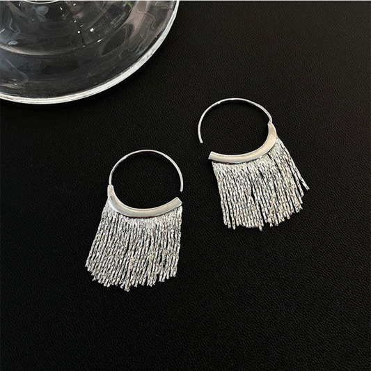 SILVER TASSEL EARRINGS (PAIR) - Concordia Style Boutique