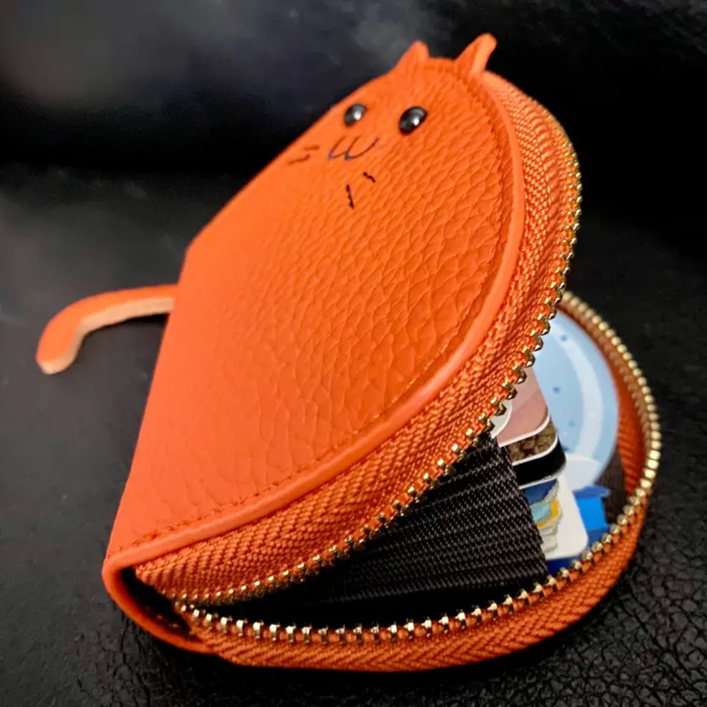 LEATHER FELINE WALLET - Concordia Style Boutique