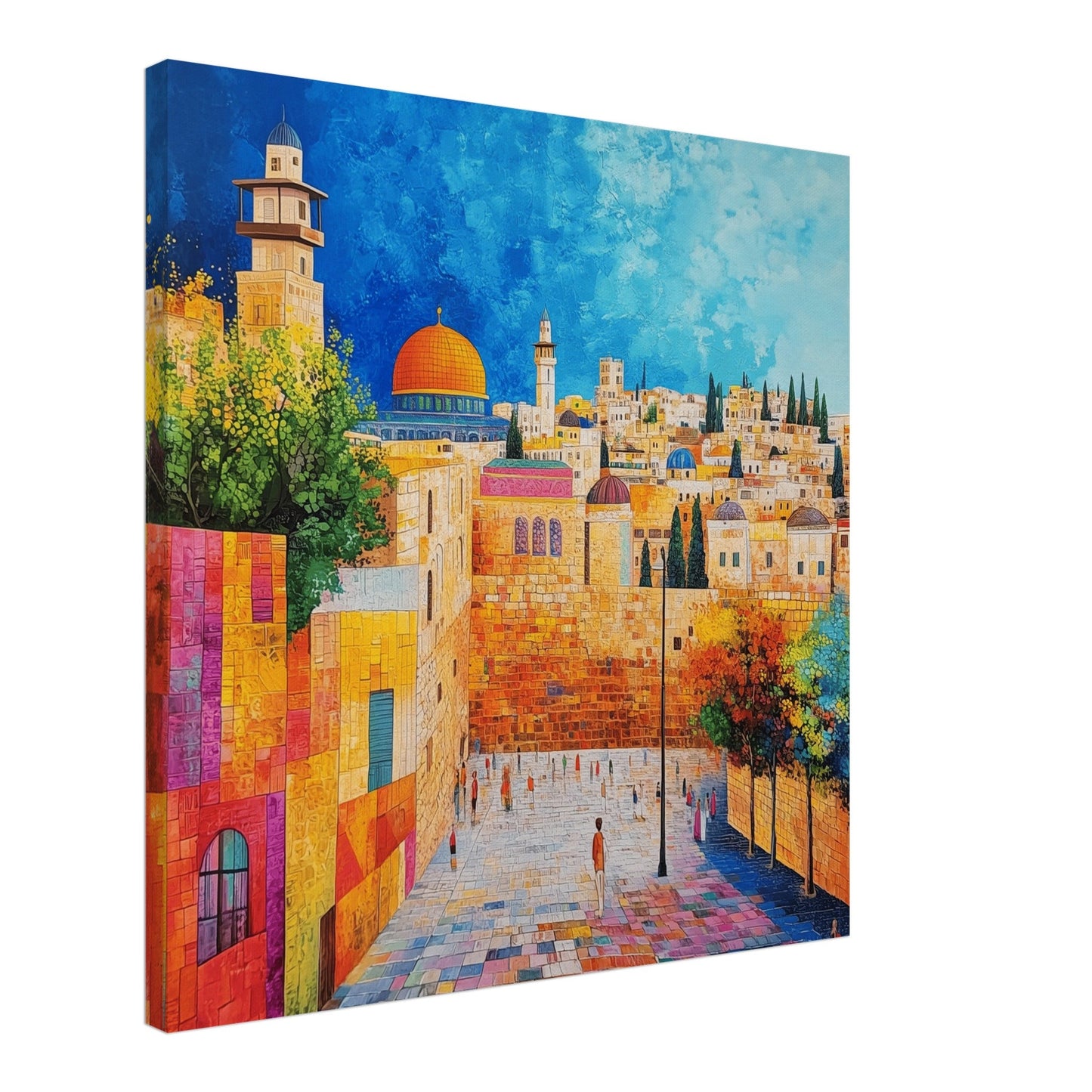Path of Faith: Jerusalem Wall Canvas Print