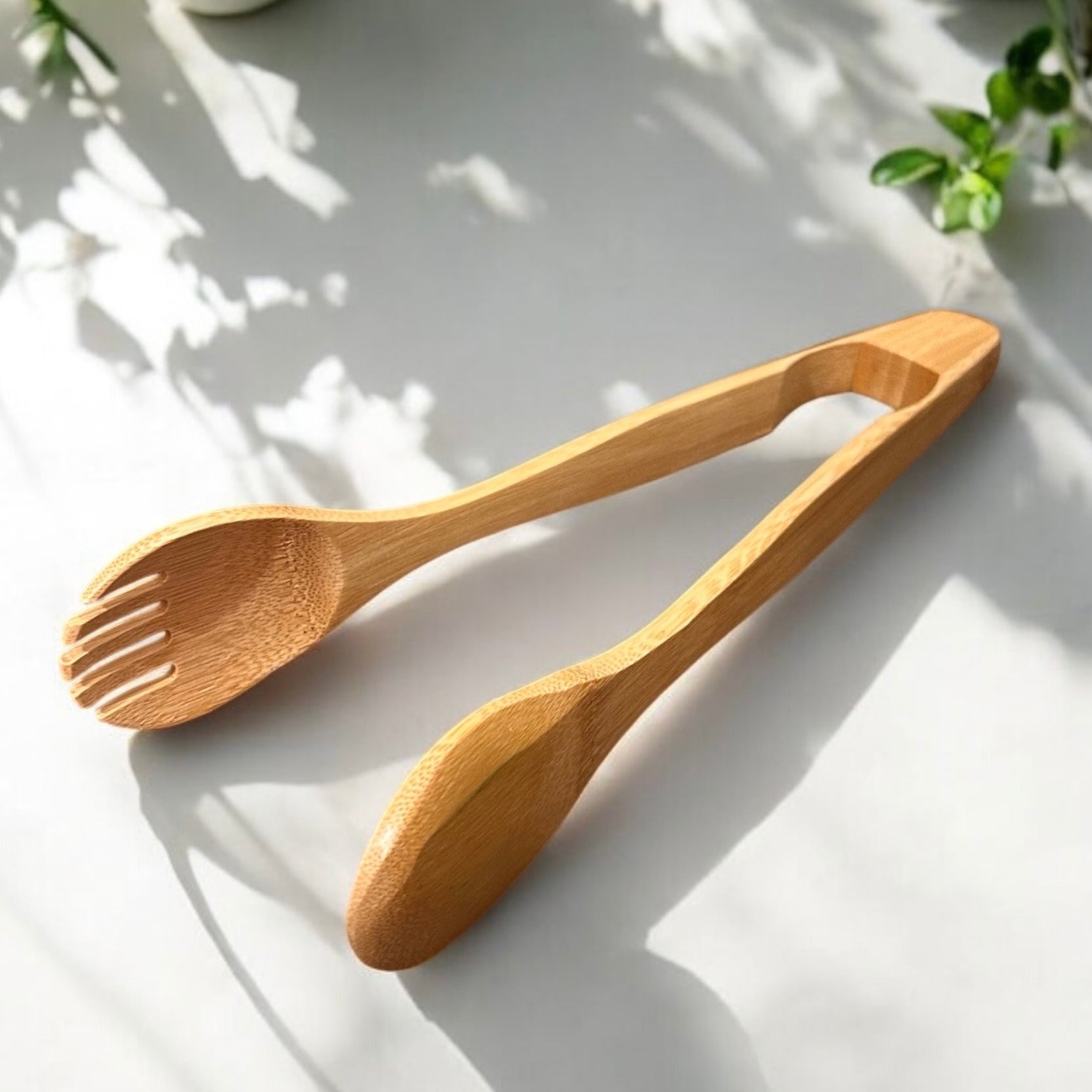 12" Bamboo Serving Tong with Fork End - Premium Bamboo Tongs from Bamboo Switch - Just $9.99! Shop now at Concordia Style Boutique