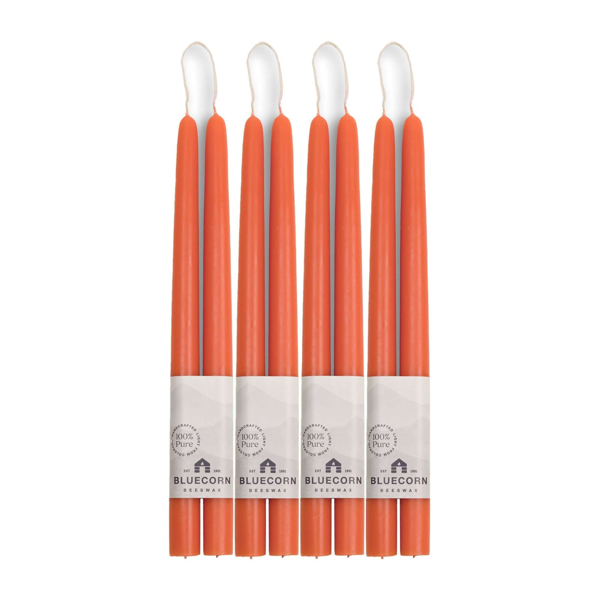 Hand-Dipped Beeswax Taper Candles - Bulk 4-Pair Bundle - Concordia Style Boutique